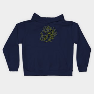 Zeus Engraved Portrait Kids Hoodie